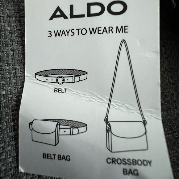 NEW ALDO FLAP CROSSBODY SHOULDER BAG POUCH FANNY BELT BAG PURSE 3 IN 1 - Picture 3 of 12